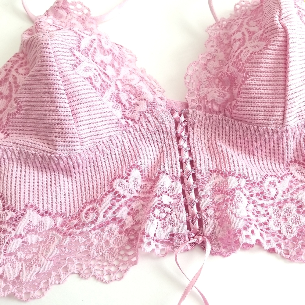 Free People Caroline Ribbed Lace-Up Bralette - Picture 5 of 6